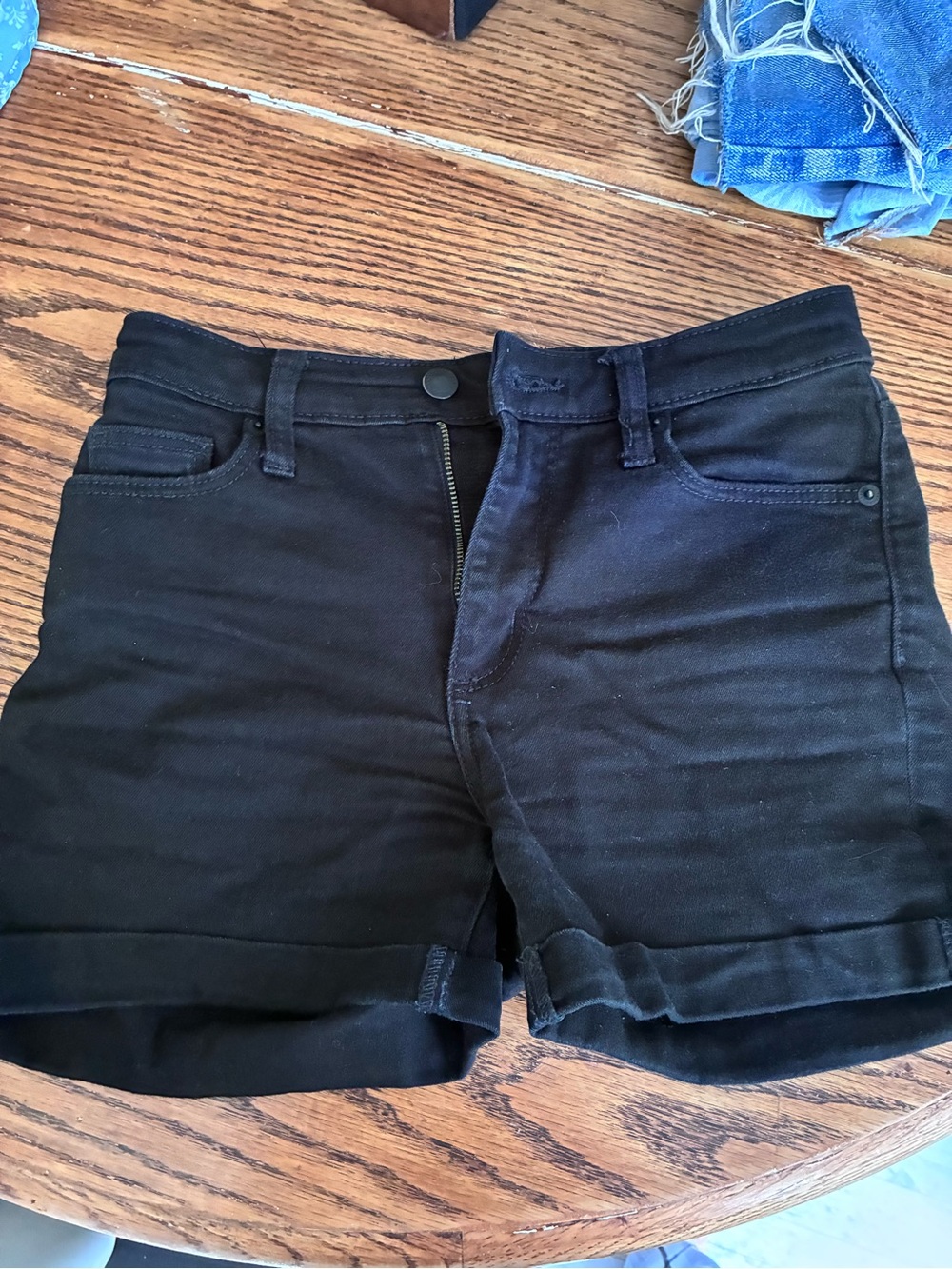 Universal Thread Black Cuffed Jean Shorts